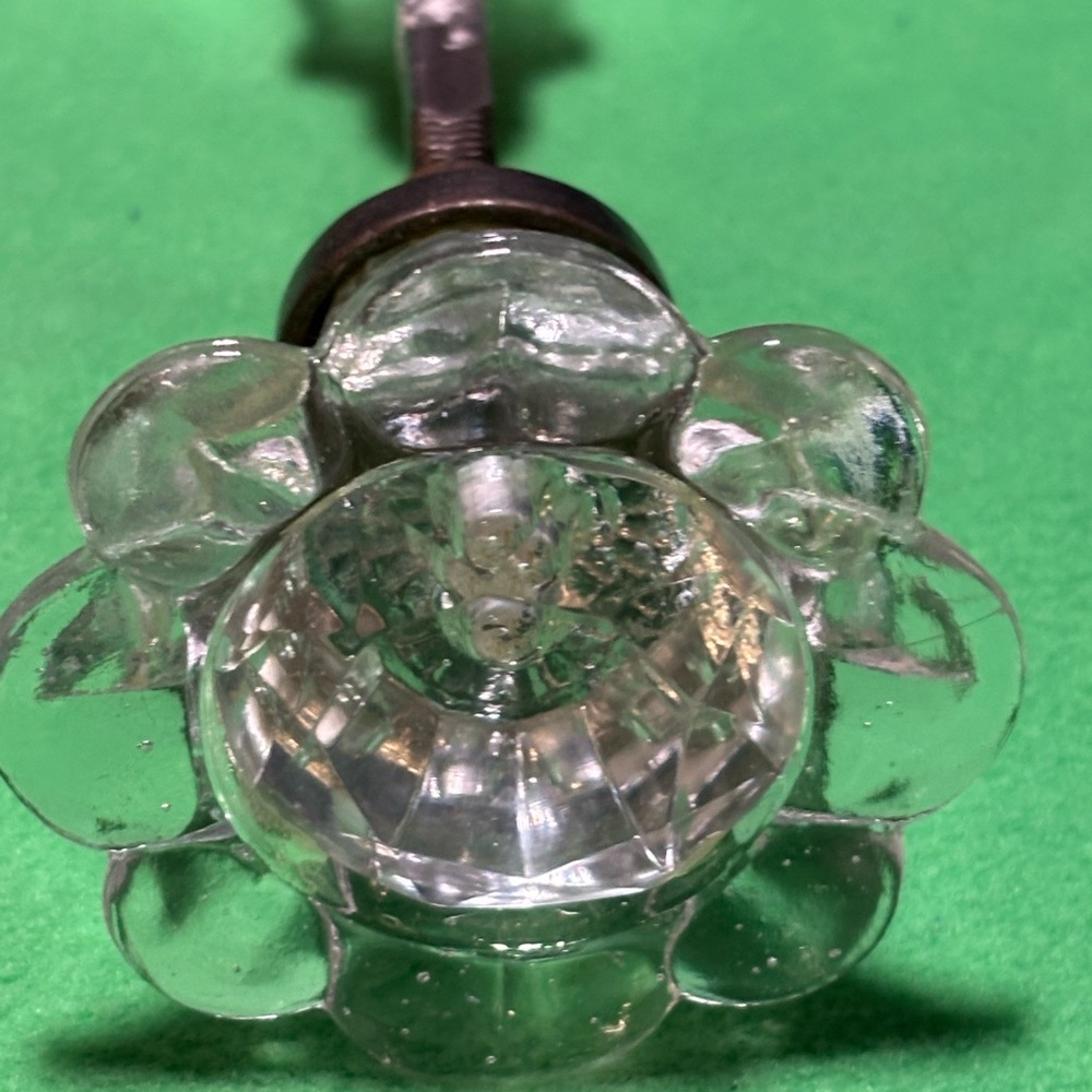 Antique Scalloped Glass Door Knob